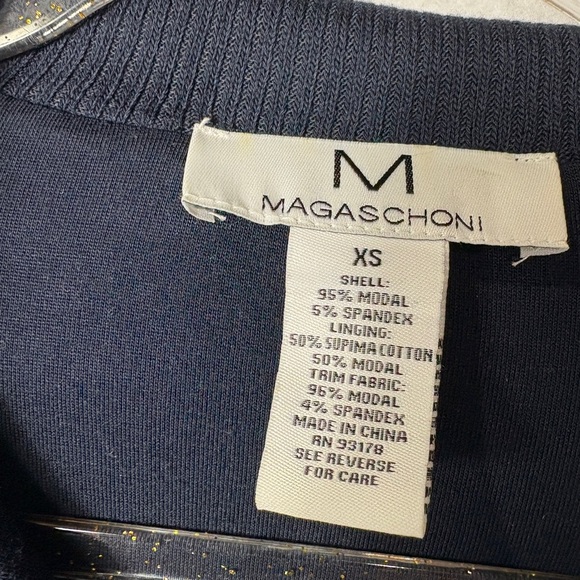 Magaschoni Navy Blue Jacket Size XS - Picture 3 of 4